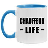 Chauffeur Life - 11oz Accent Mug Blue
