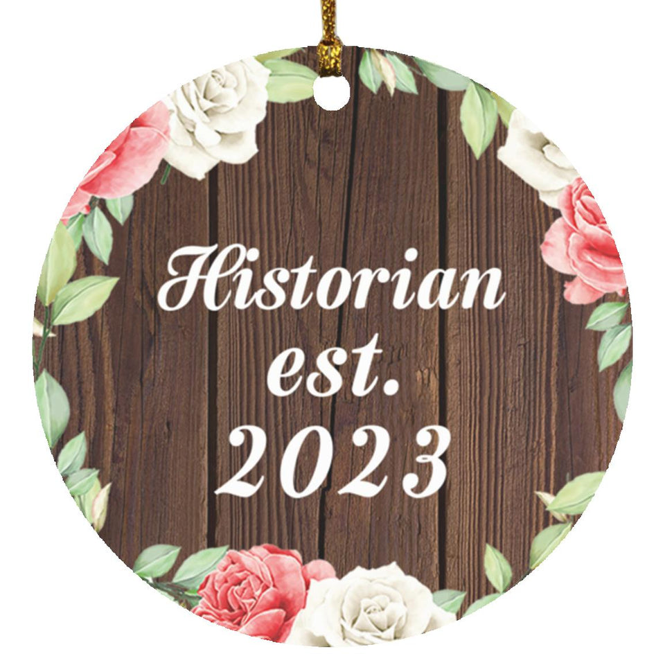 Historian Established Est. 2023 - Circle Ornament A