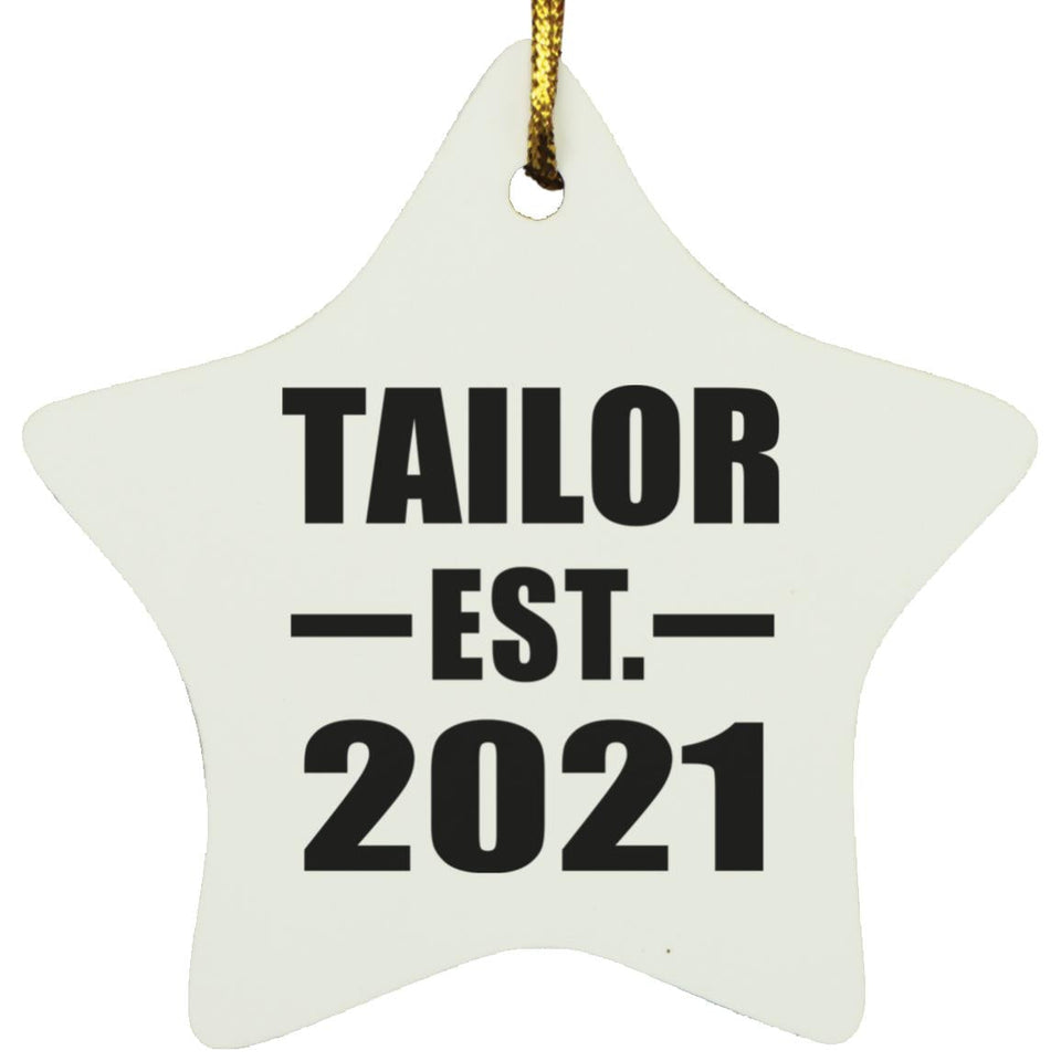 Tailor Established EST. 2021 - Star Ornament
