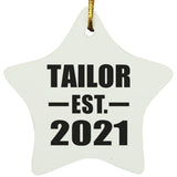 Tailor Established EST. 2021 - Star Ornament