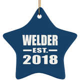 Welder Established EST. 2018 - Star Ornament