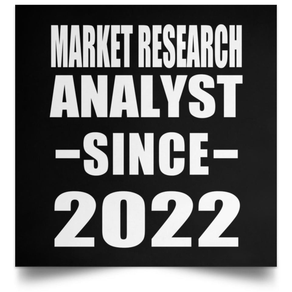 Market Research Analyst Since 2022 - Poster Square