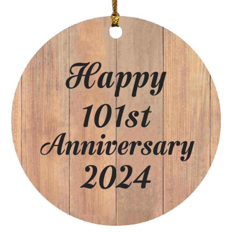 Happy 101st Anniversary 2024 - Circle Ornament C