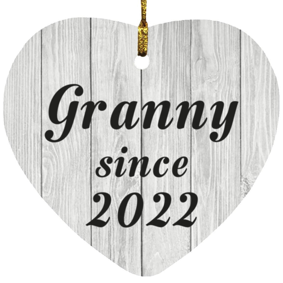 Granny Since 2022 - Heart Ornament F