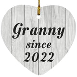 Granny Since 2022 - Heart Ornament F
