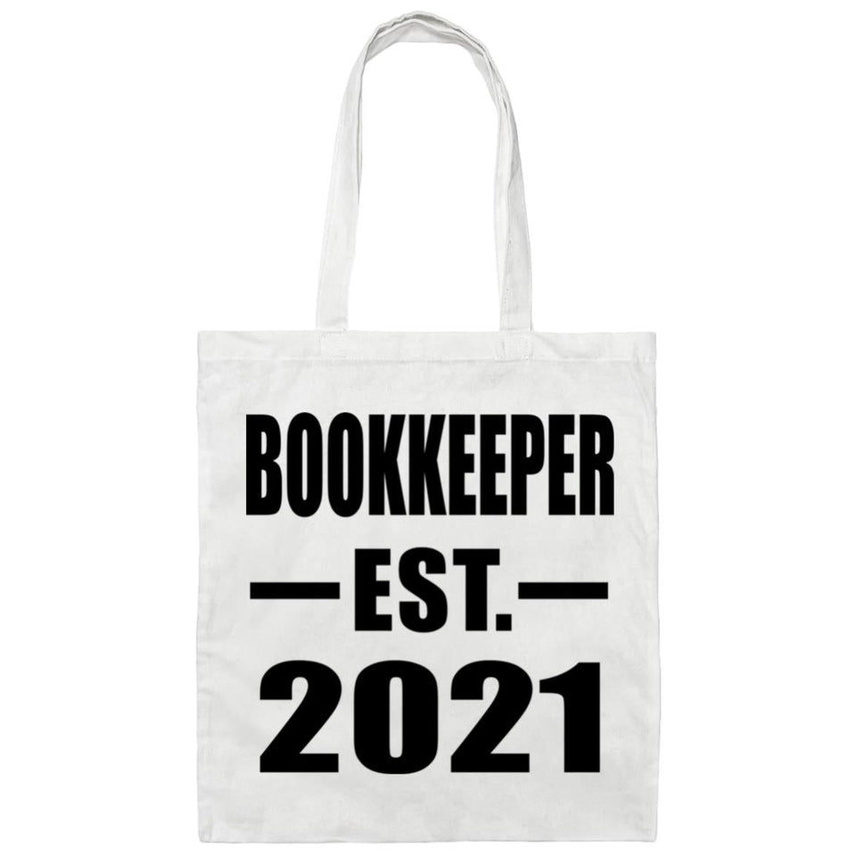 Bookkeeper Established EST. 2021 - Tote Bag White