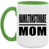 Hamiltonstovare Mom - 15oz Accent Mug Green