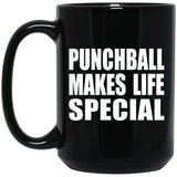 Punchball Makes Life Special - 15oz Coffee Mug Black