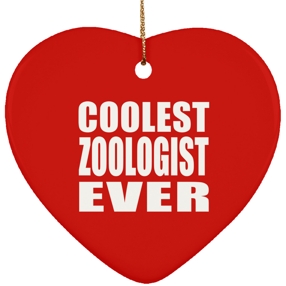 Coolest Zoologist Ever - Heart Ornament