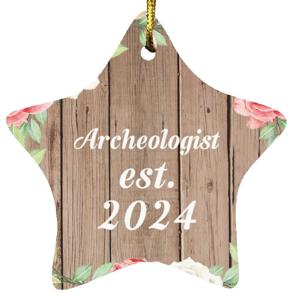Archeologist Established Est. 2024 - Star Ornament B