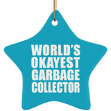 World's Okayest Garbage Collector - Star Ornament