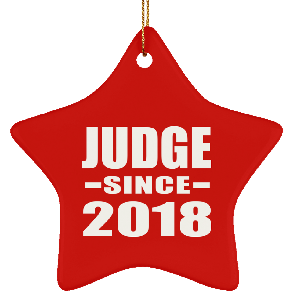 Judge Since 2018 - Star Ornament