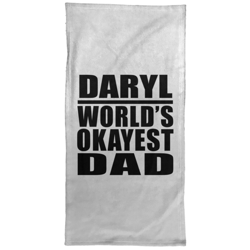 Daryl World's Okayest Dad - Hand Towel