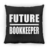 Future Bookkeeper - Throw Pillow Black