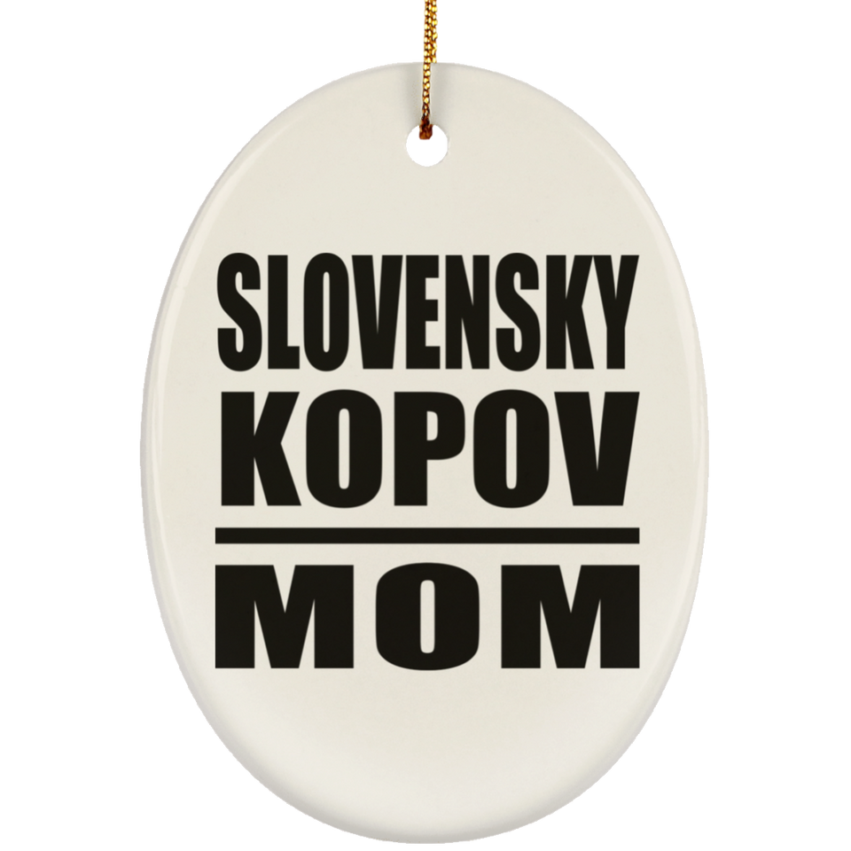 Slovensky Kopov Mom - Oval Ornament
