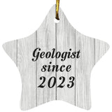 Geologist Since 2023 - Star Ornament F