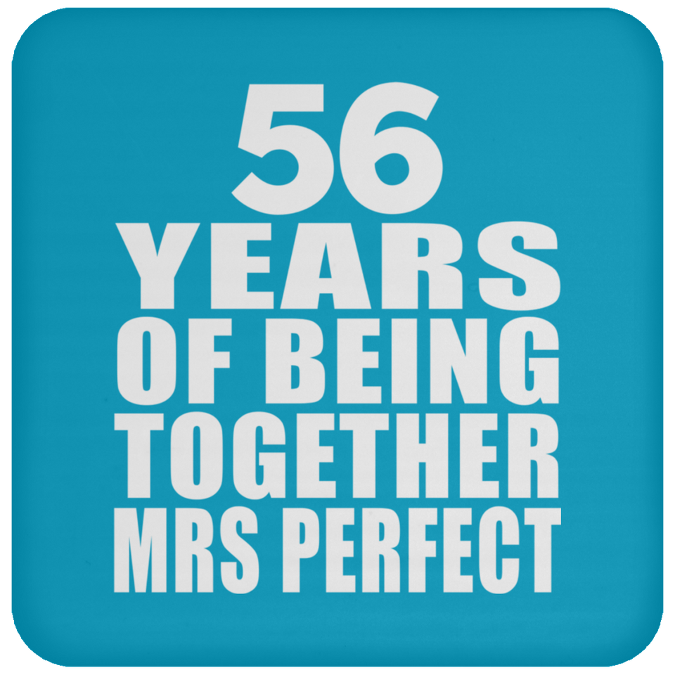 56th Anniversary 56 Years Of Being Mrs Perfect - Drink Coaster