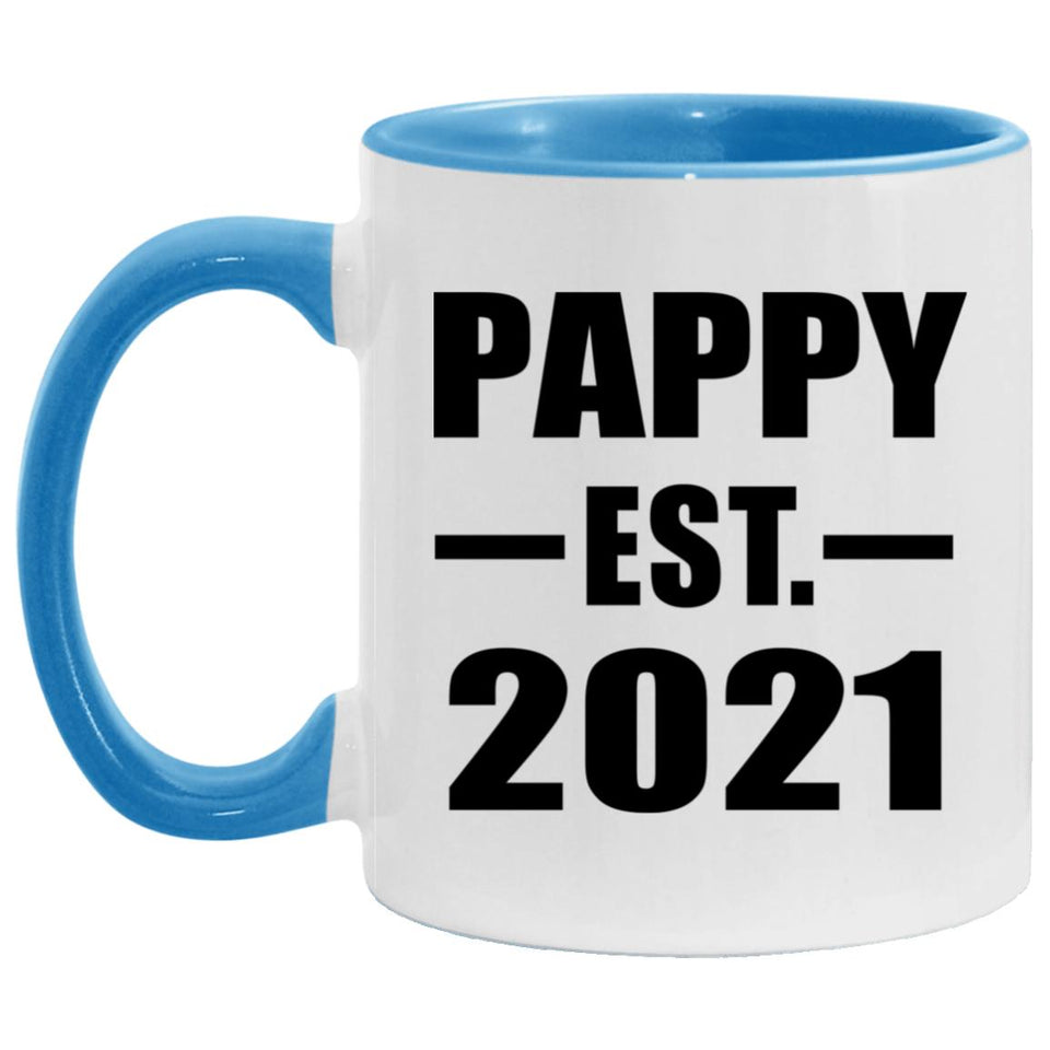 Pappy Established EST. 2021 - 11oz Accent Mug Blue
