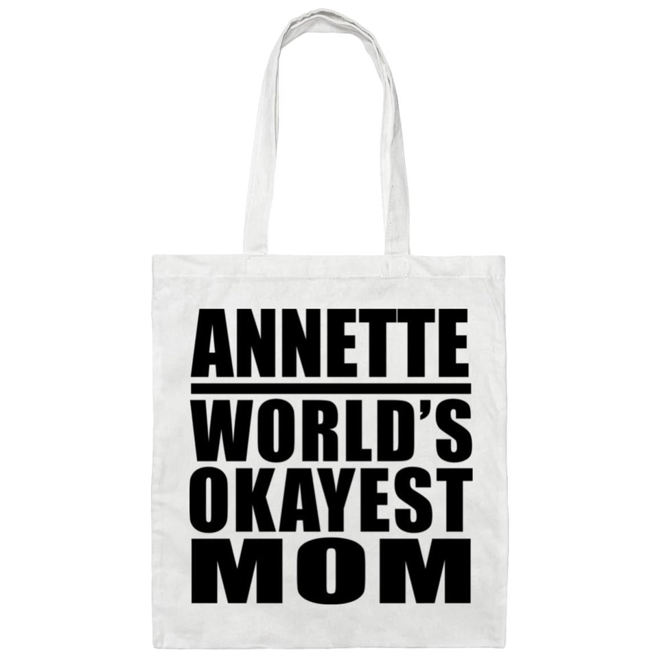 Annette World's Okayest Mom - Tote Bag White