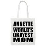 Annette World's Okayest Mom - Tote Bag White