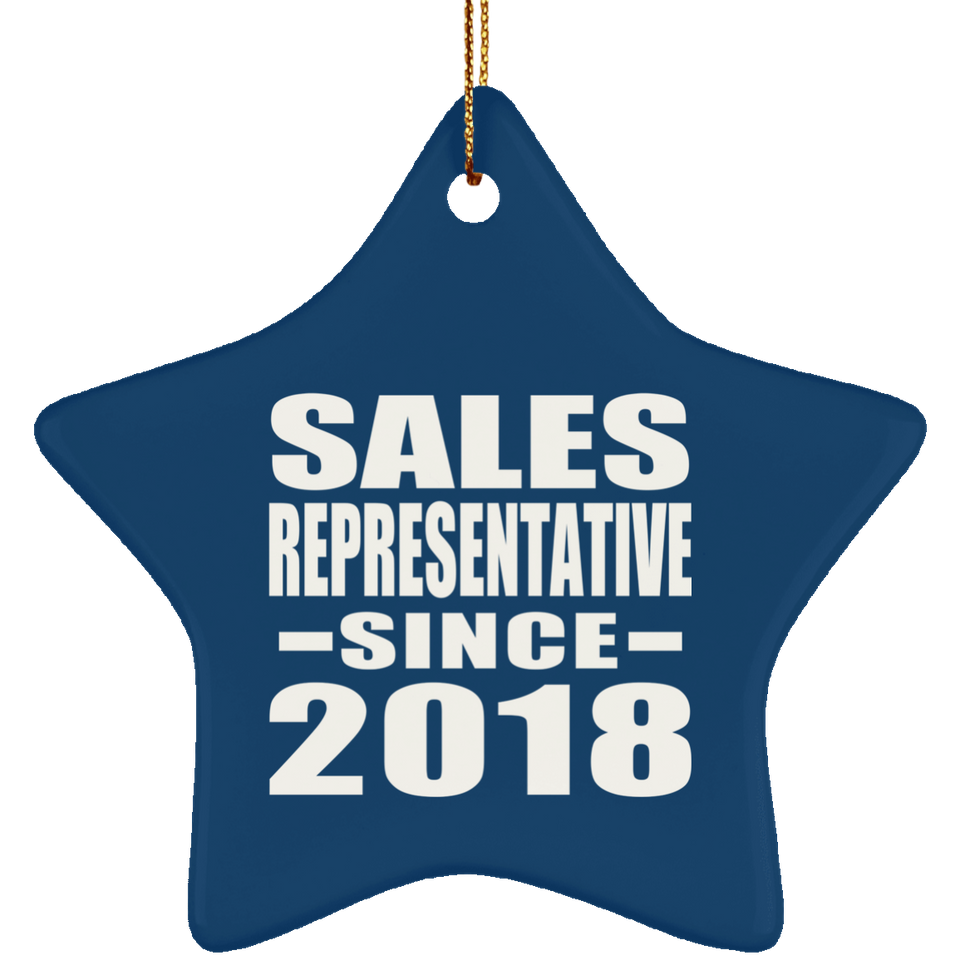 Sales Representative Since 2018 - Star Ornament