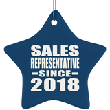 Sales Representative Since 2018 - Star Ornament