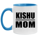 Kishu Mom - 11oz Accent Mug Blue