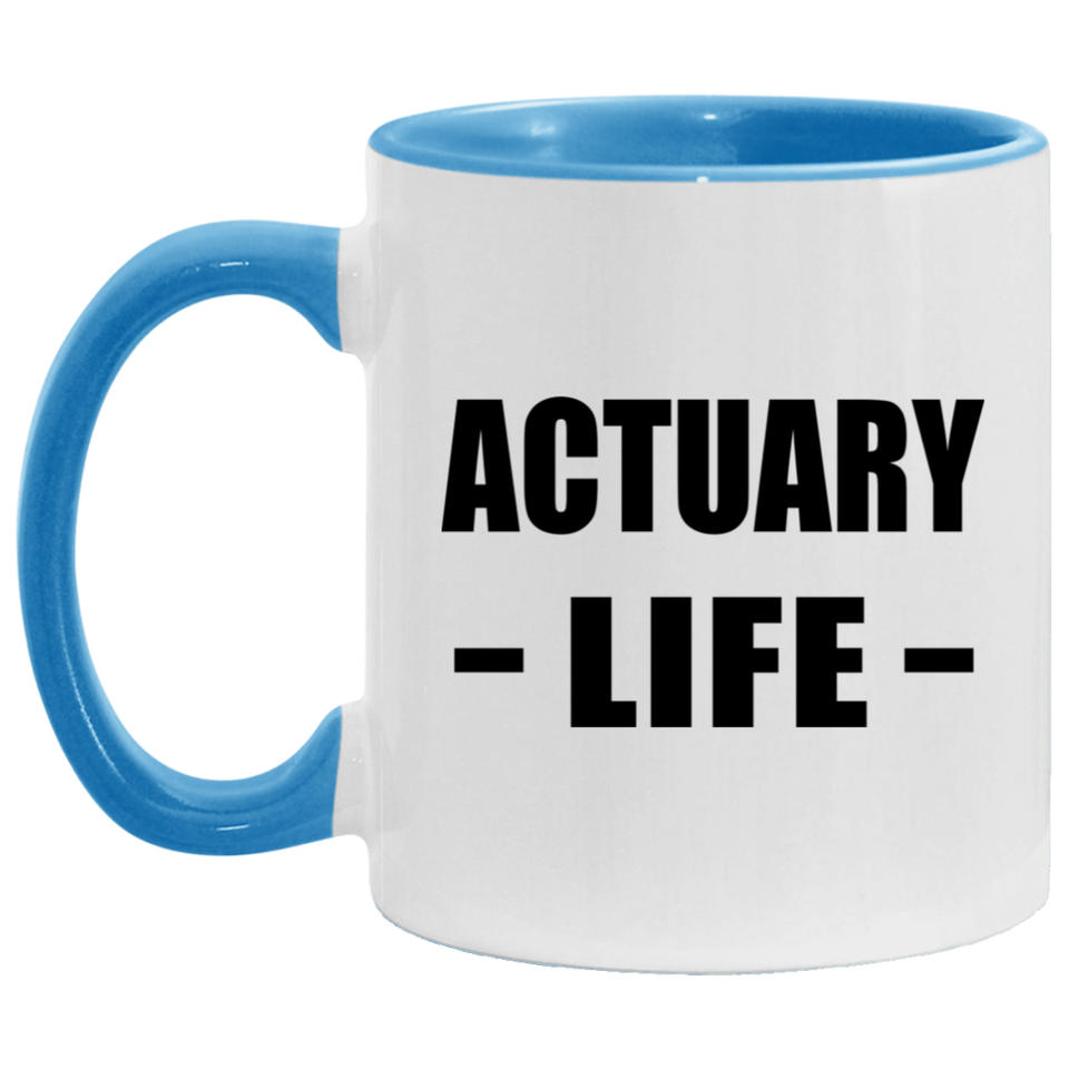 Actuary Life - 11oz Accent Mug Blue