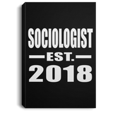 Sociologist Established EST. 2018 - Canvas Portrait