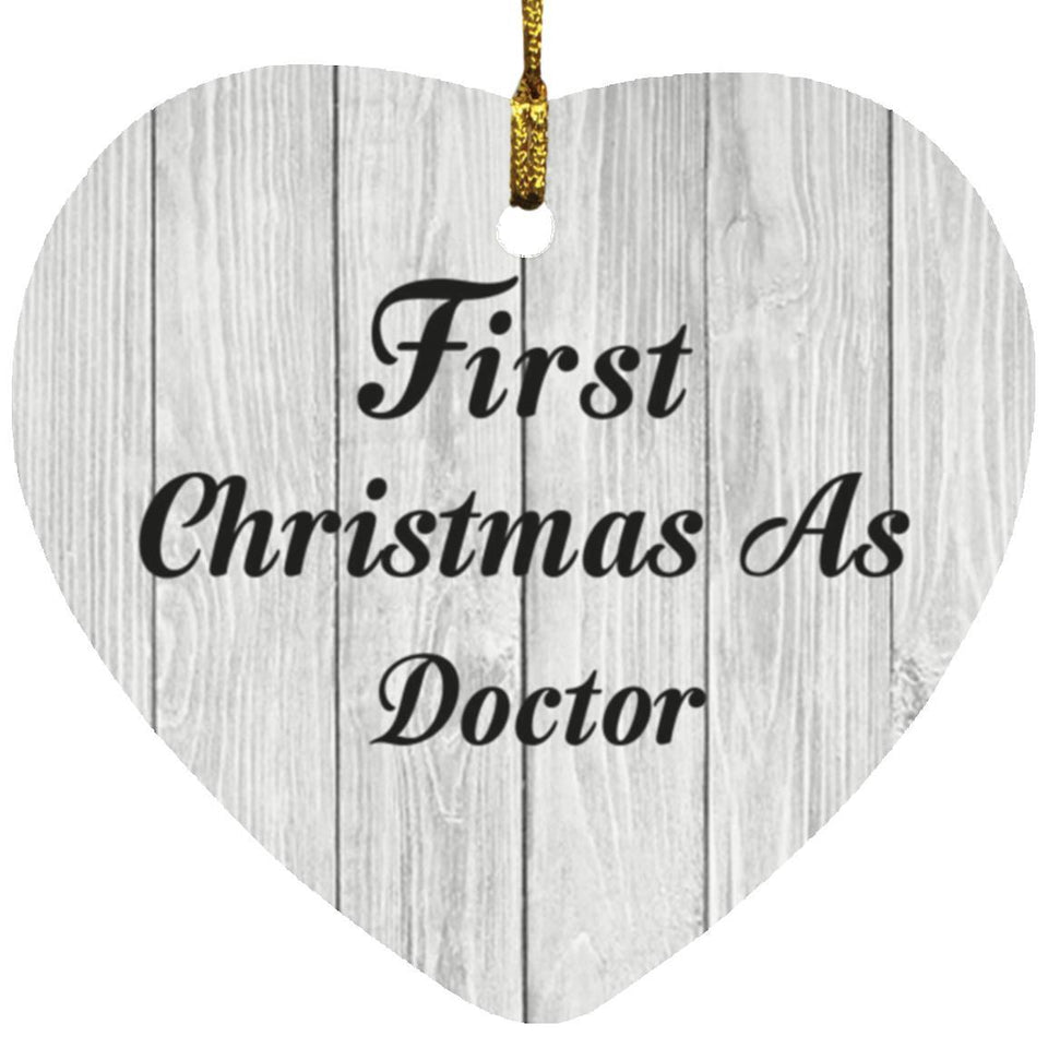 First Christmas As Doctor - Heart Ornament F