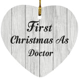 First Christmas As Doctor - Heart Ornament F