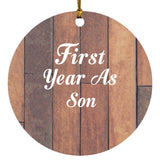 First Year As Son - Circle Ornament E