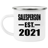 Salesperson Established EST. 2021 - 12oz Camping Mug