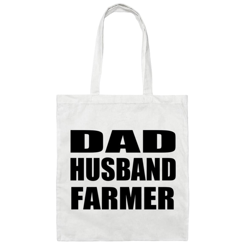 Dad Husband Farmer - Tote Bag White