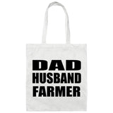 Dad Husband Farmer - Tote Bag White