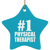 Number One #1 Physical Therapist - Star Ornament