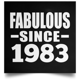 41st Birthday Fabulous Since 1983 - Poster Square