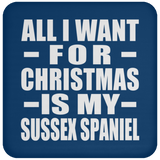All I Want For Christmas Is My Sussex Spaniel - Coaster