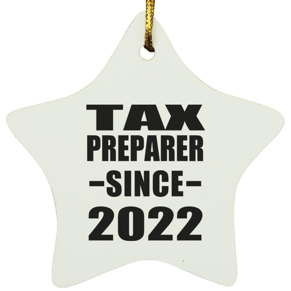 Tax Preparer Since 2022 - Star Ornament