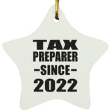 Tax Preparer Since 2022 - Star Ornament