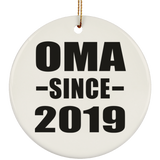 Oma Since 2019 - Circle Ornament