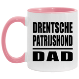 Drentsche Patrijshond Dad - 11oz Accent Mug Pink