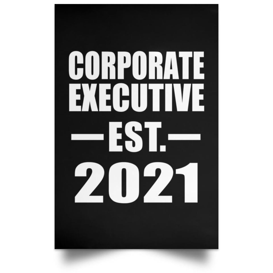 Corporate Executive Established EST. 2021 - Poster Portrait