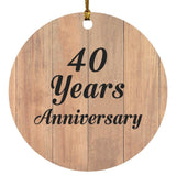40th Anniversary 40 Years Anniversary - Circle Ornament C