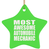 Most Awesome Automobile Mechanic - Star Ornament