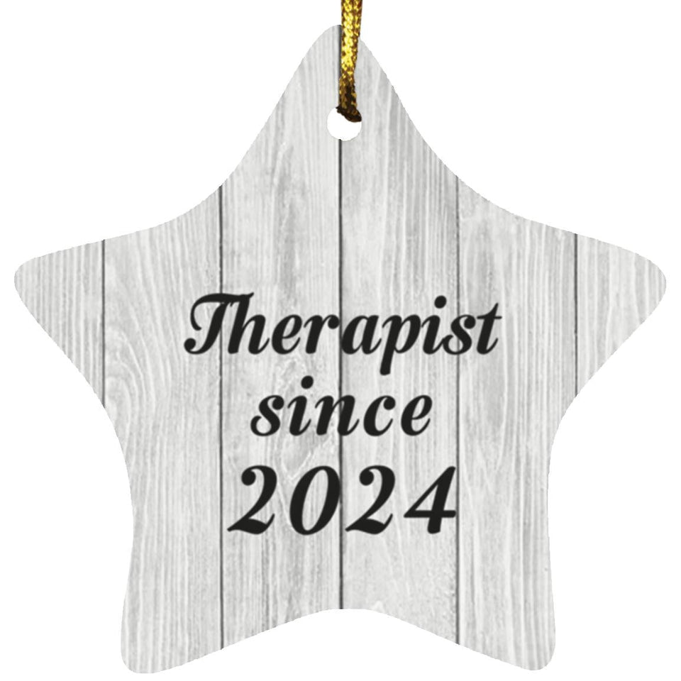 Therapist Since 2024 - Star Ornament F