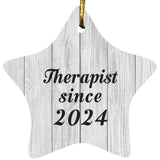 Therapist Since 2024 - Star Ornament F