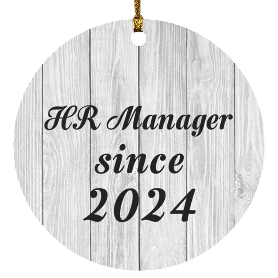 HR Manager Since 2024 - Circle Ornament F