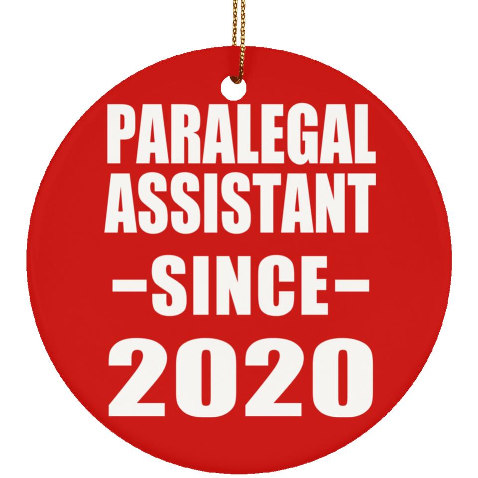 Paralegal Assistant Since 2020 - Circle Ornament
