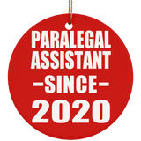Paralegal Assistant Since 2020 - Circle Ornament